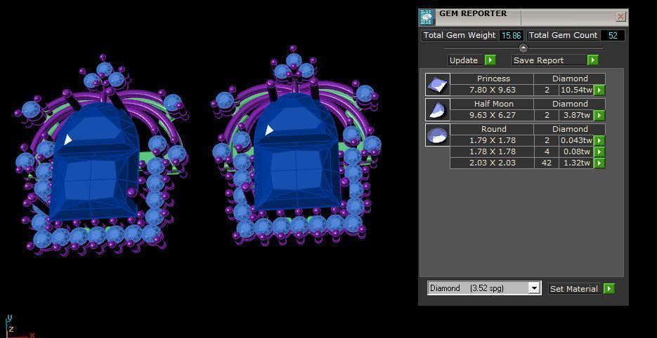 Earrings 3D print model_6