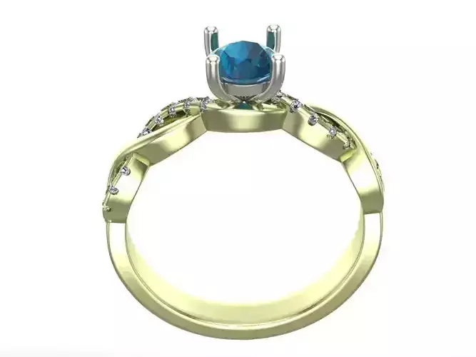 rings topaz and diamond engagement ring gold