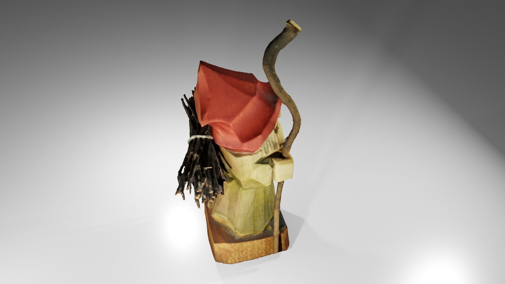 Wooden Wizard 3D model_5