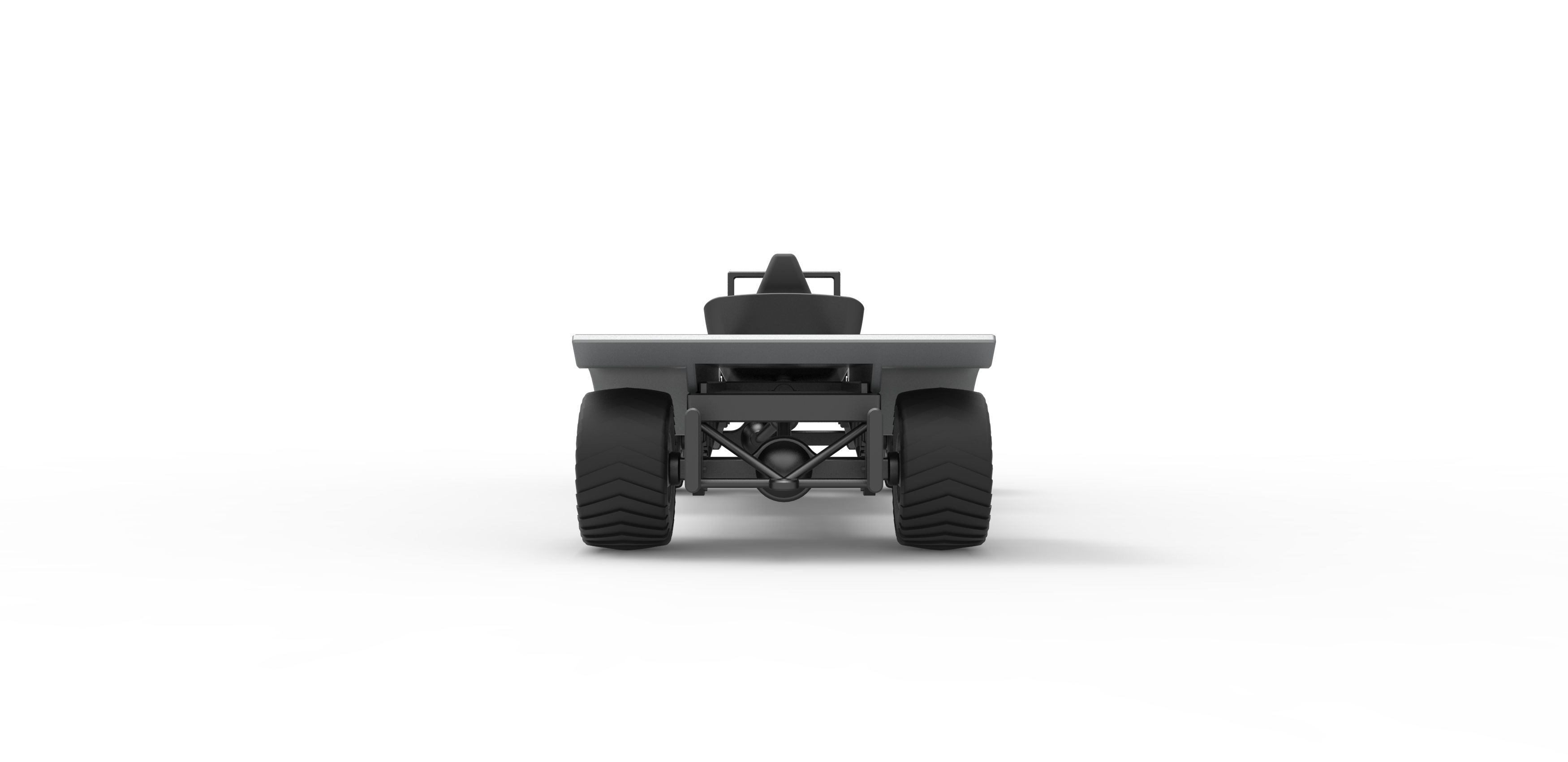 Pulling truck 4wd nacked Scale 1 to 25 3D print model_14