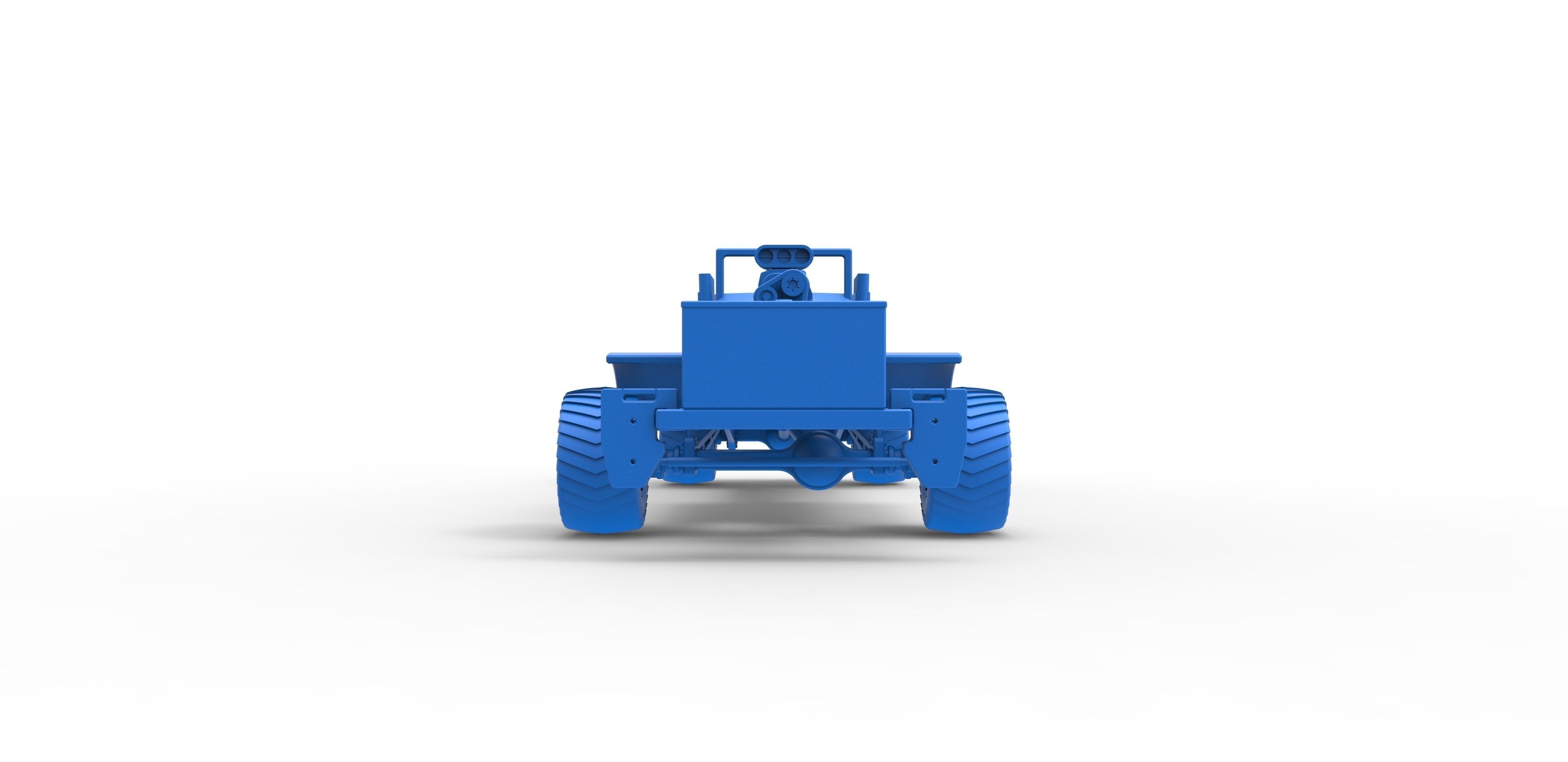 Pulling truck 4wd nacked Scale 1 to 25 3D print model_21