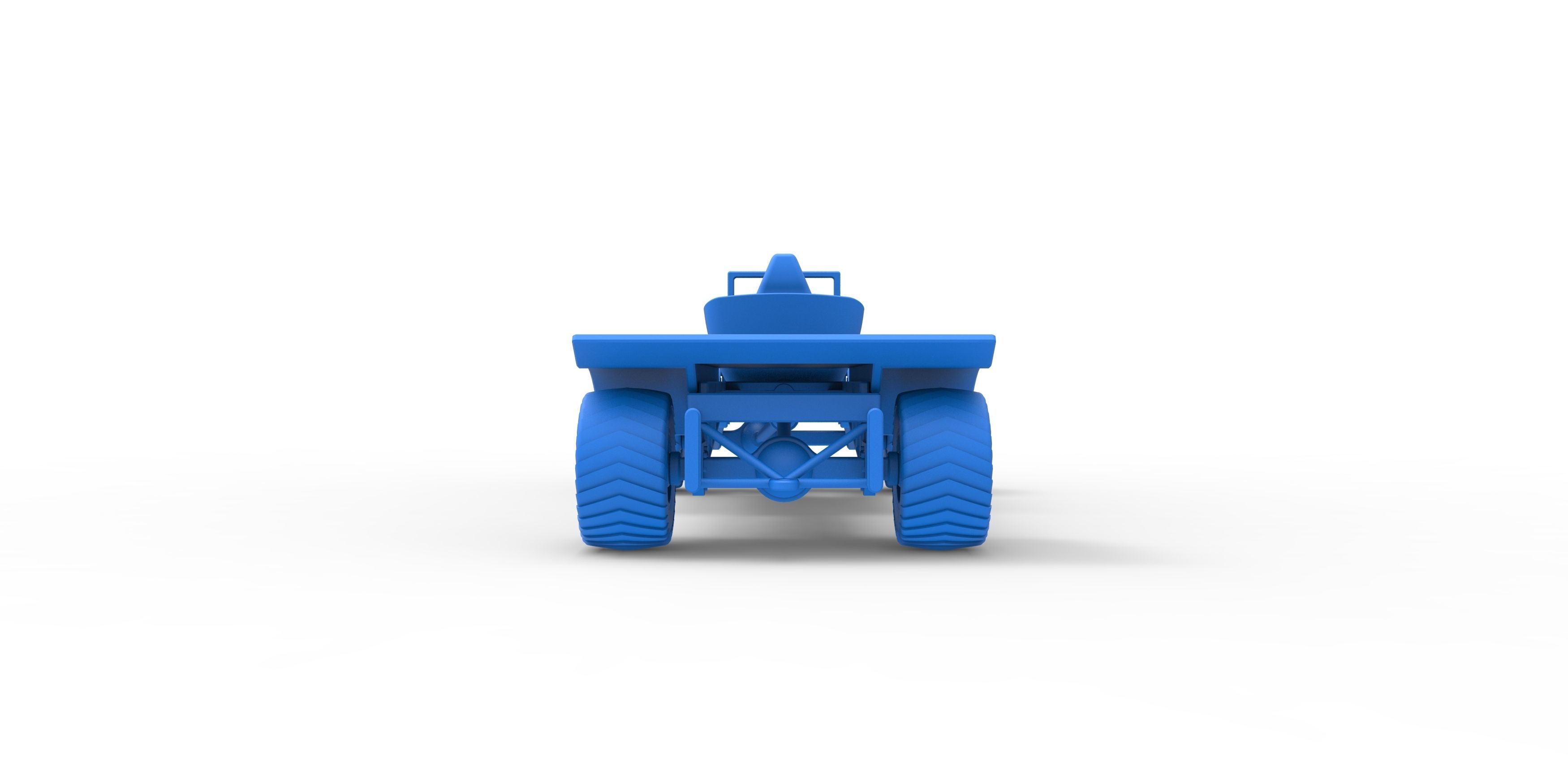 Pulling truck 4wd nacked Scale 1 to 25 3D print model_28