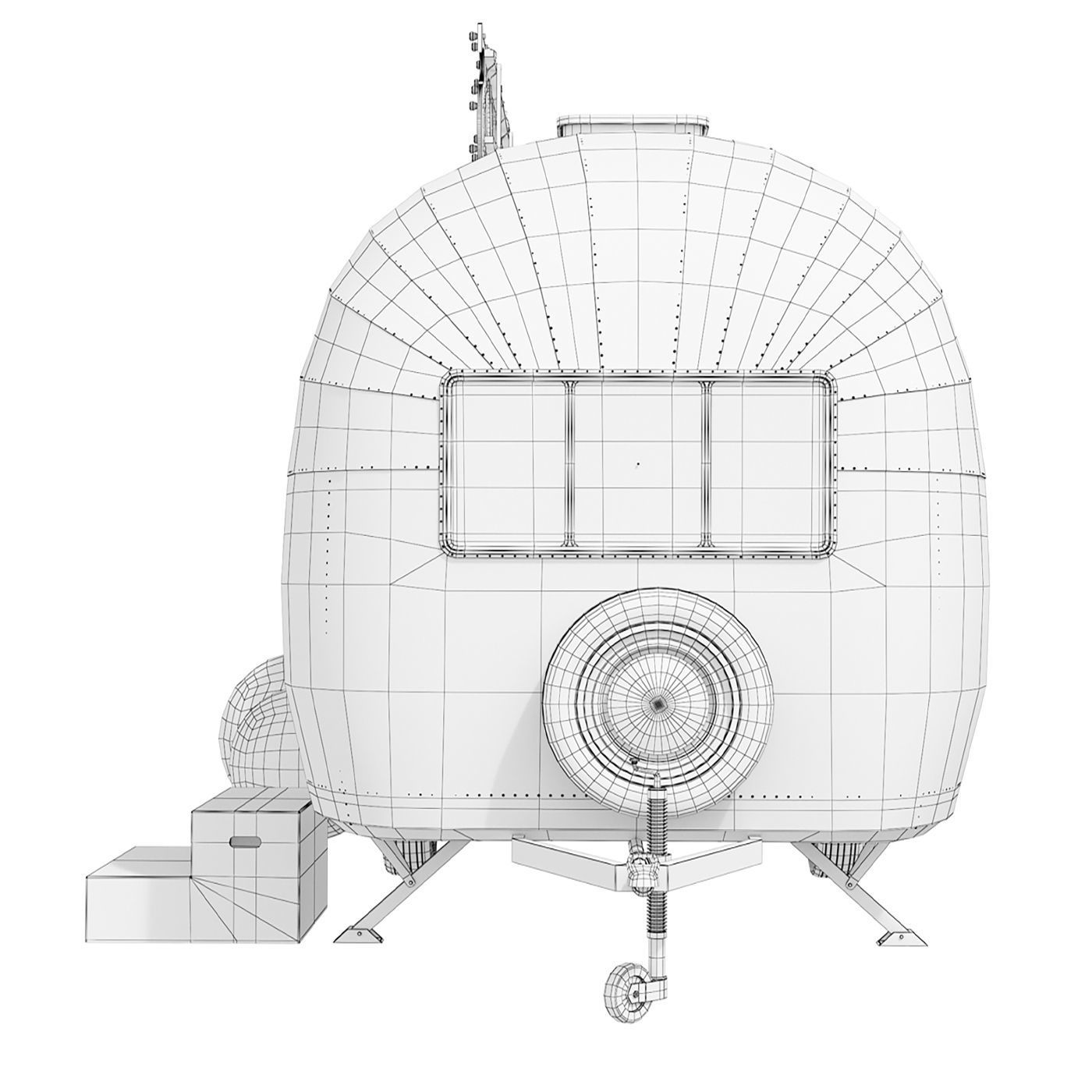 Retro photo studio Airstreamstudio 3D model_9