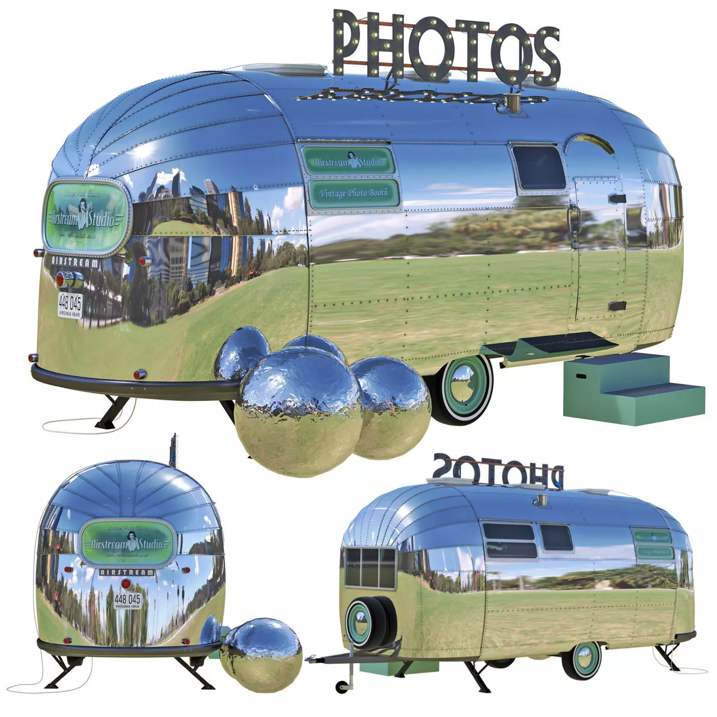 Retro photo studio Airstreamstudio 3D model_0