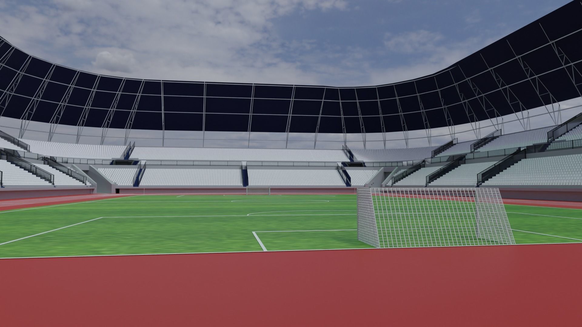 Olympic Stadium Low-poly 3D model_6