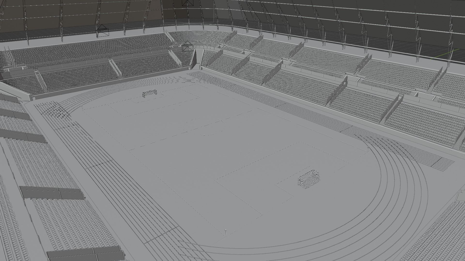 Olympic Stadium Low-poly 3D model_7