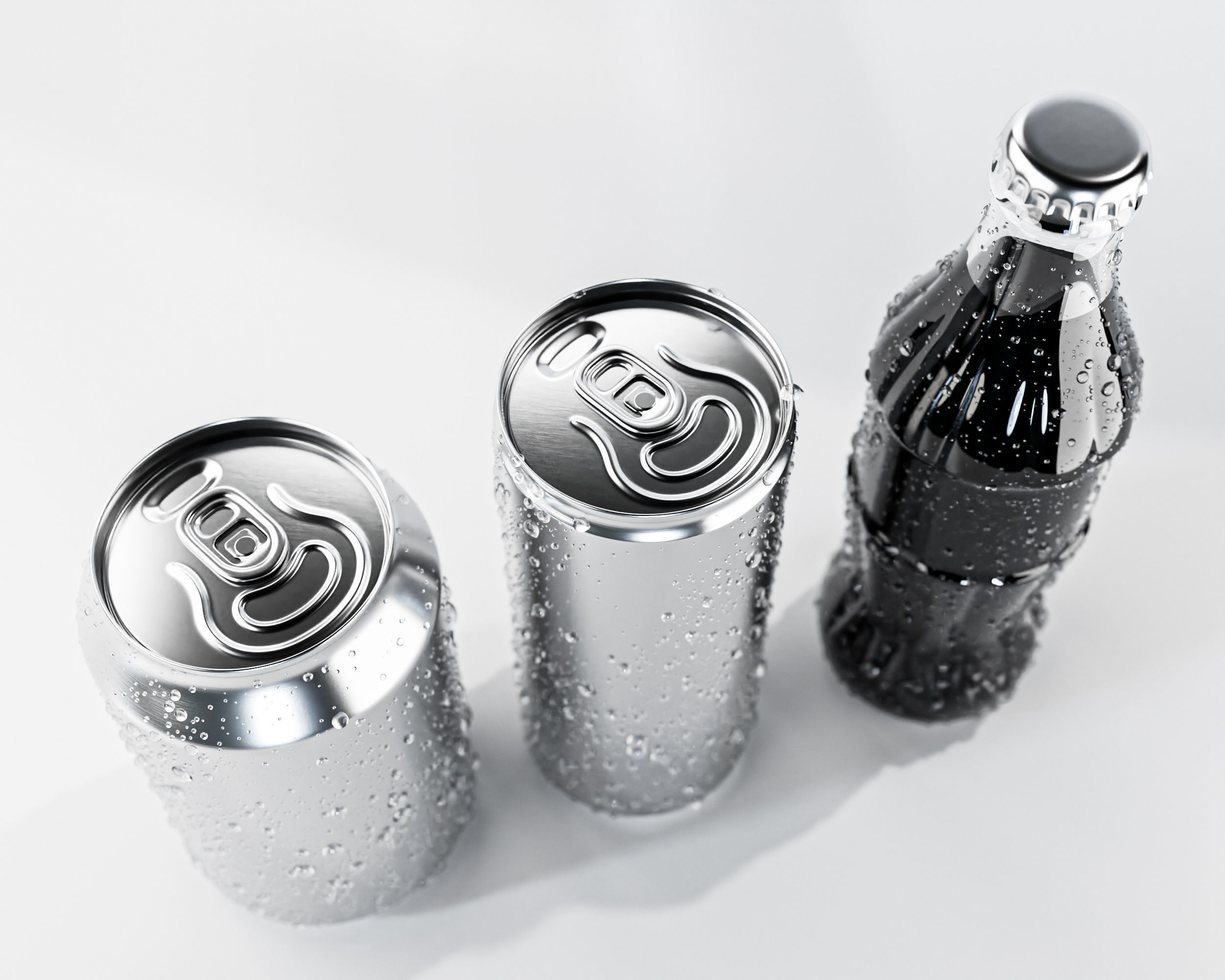 Sodacan 200ml 250ml 330ml with Droplets 3D model_7