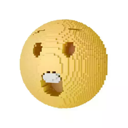 Voxel Astonished Face v1 001