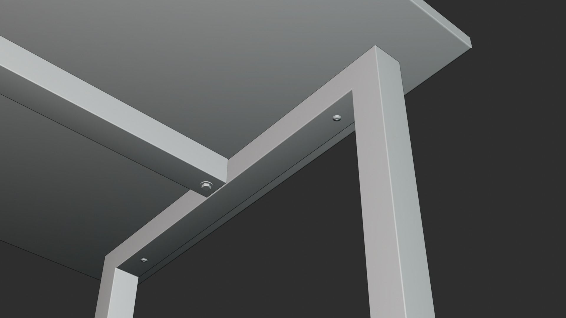 Table for work an a office 3D model_4