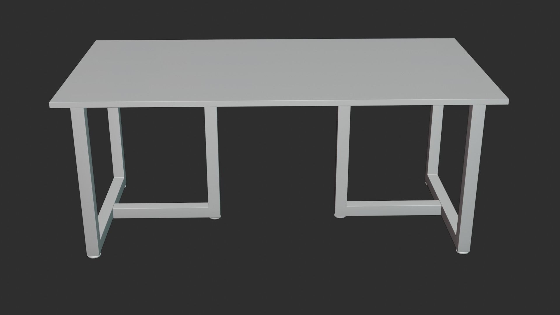 Table for work an a office 3D model_3