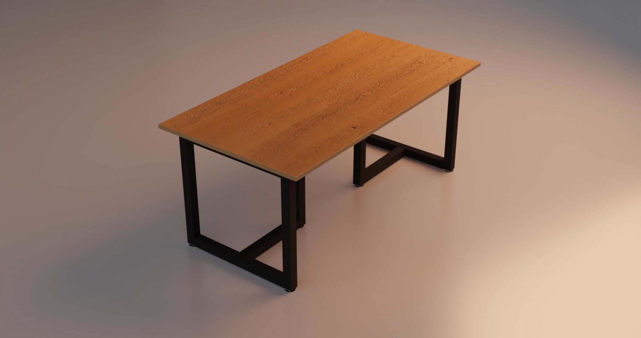 Table for work an a office 3D model_2