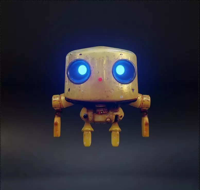 Cute Robot Free 3D model