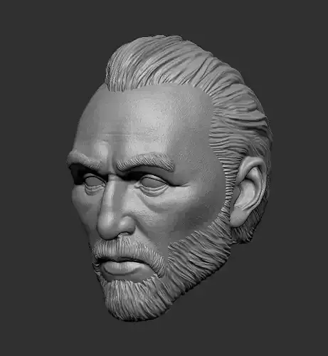 Van gogh head 3D print model