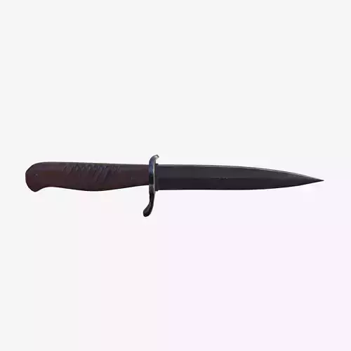 German WWI Trench Knife Low-poly 3D model