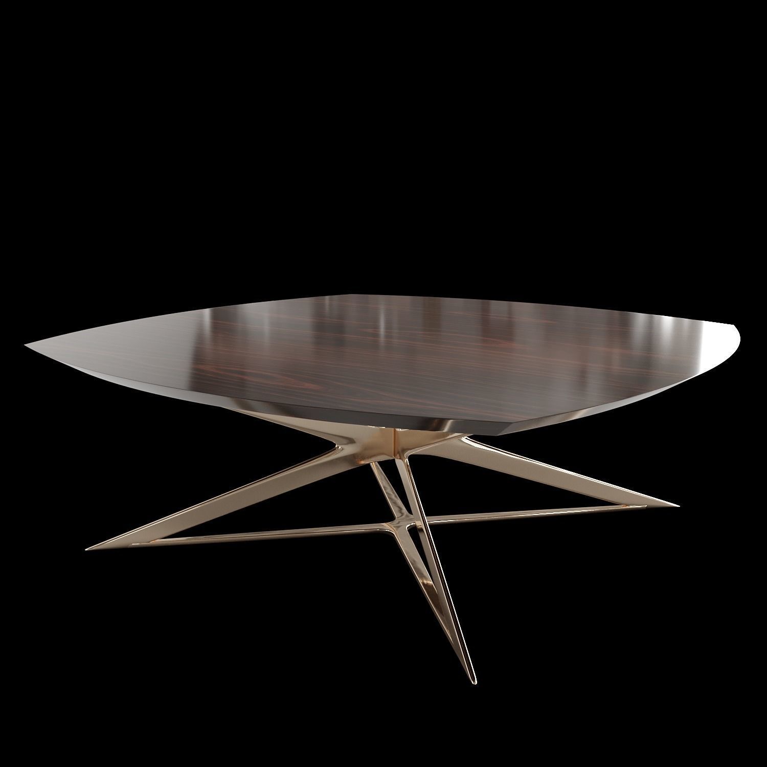 FIFTIES Square Coffee Table By Emotional Objects 3D model_2