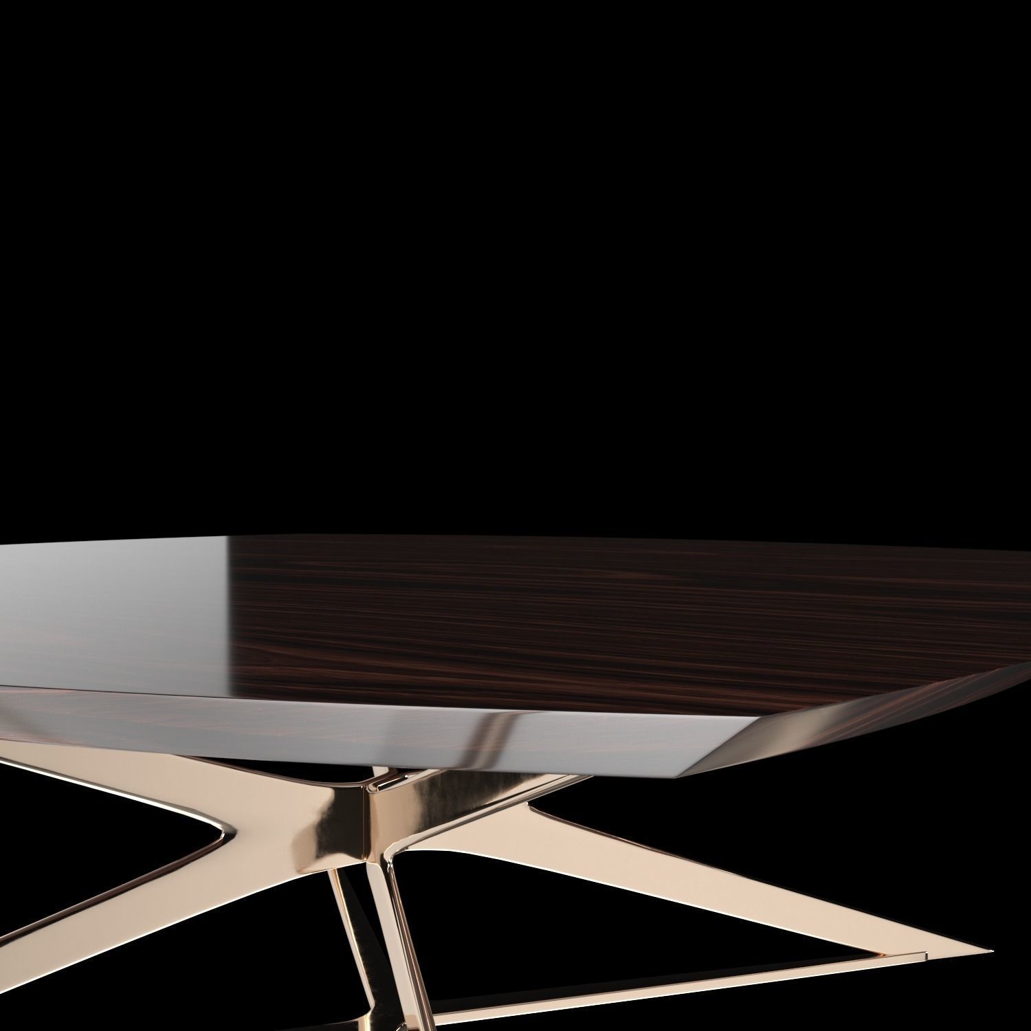 FIFTIES Square Coffee Table By Emotional Objects 3D model_3