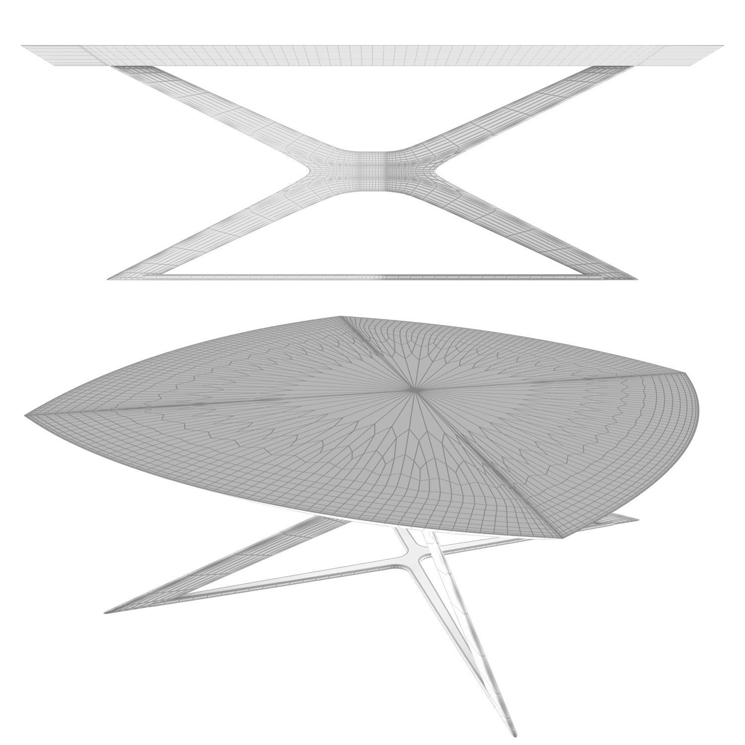 FIFTIES Square Coffee Table By Emotional Objects 3D model_1