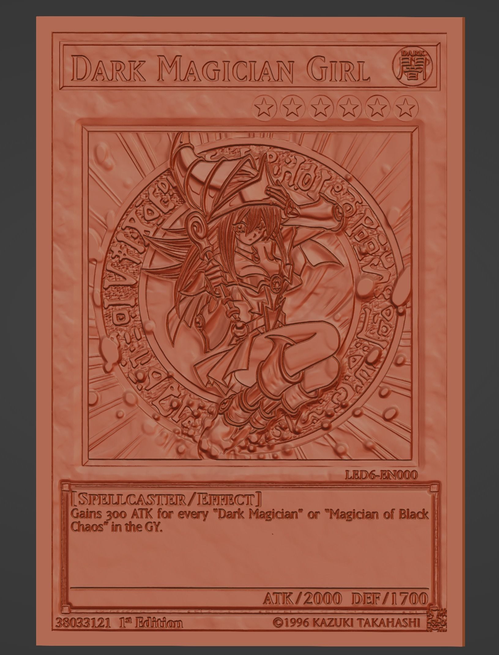Dark Magician Girl-Yugioh-Card 3D print model_1