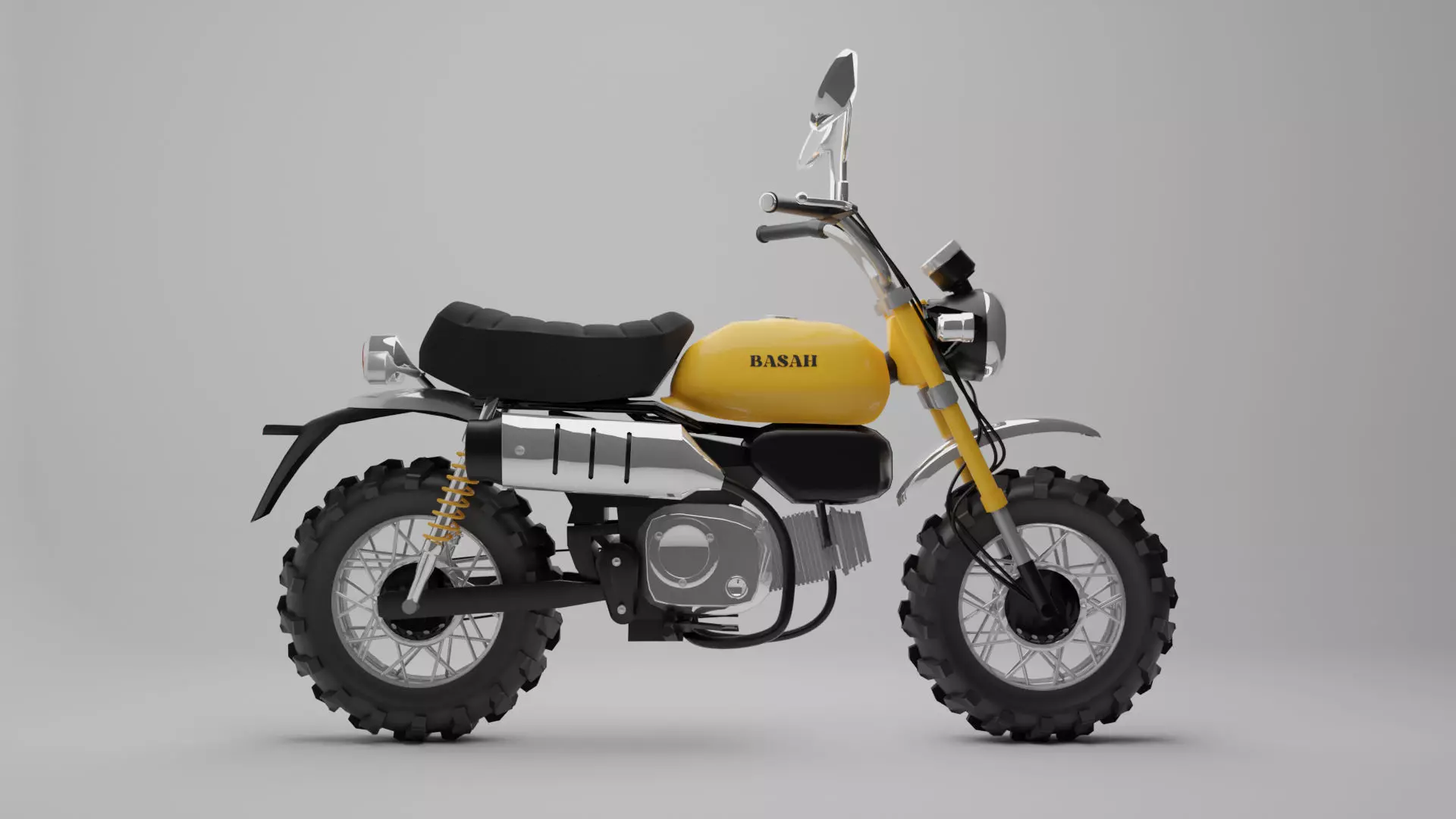 Honda Monkey - Motorcycle Vehicle 3D model_0