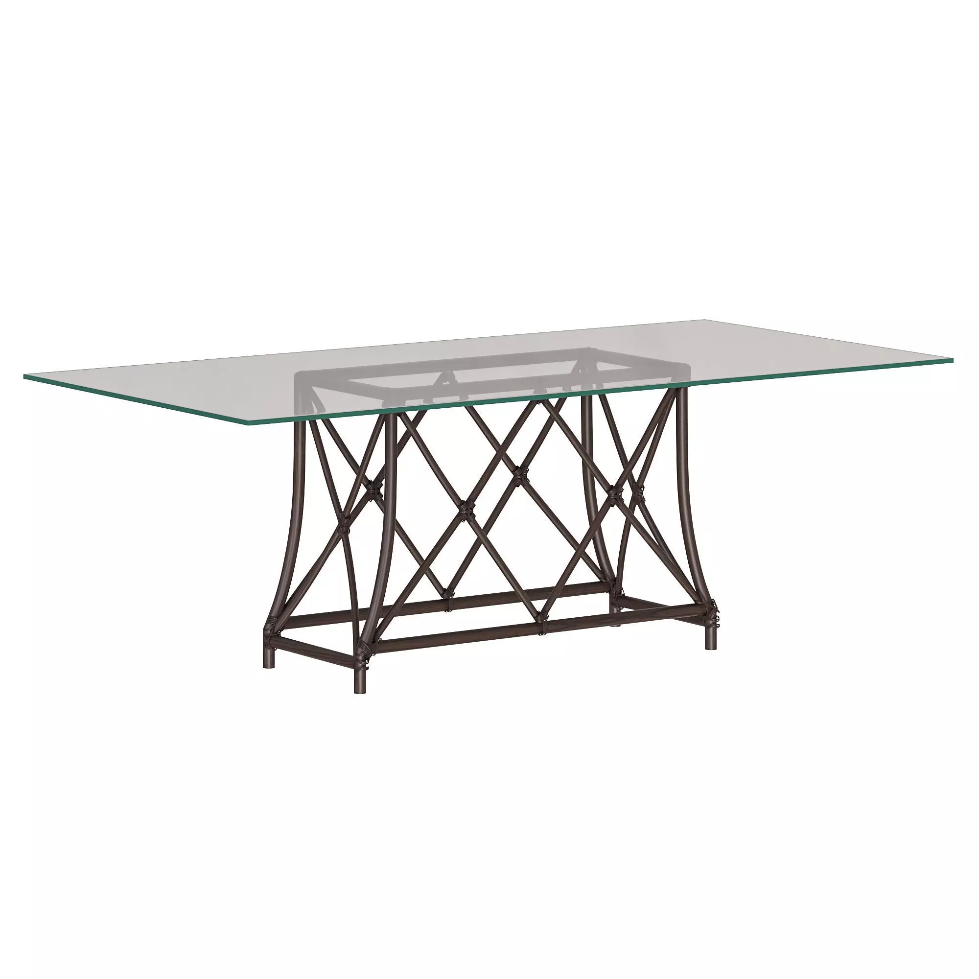 GONDOLA RECTANGLE DINING TABLE 3D model_0