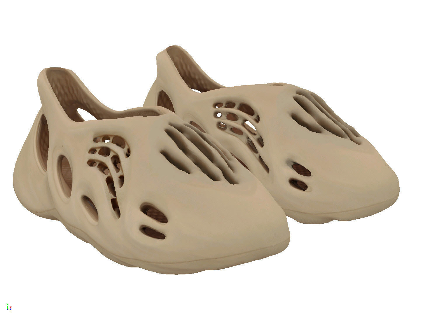 adidas Yeezy Foam Runner Ochre slide 3D model | CGTrader