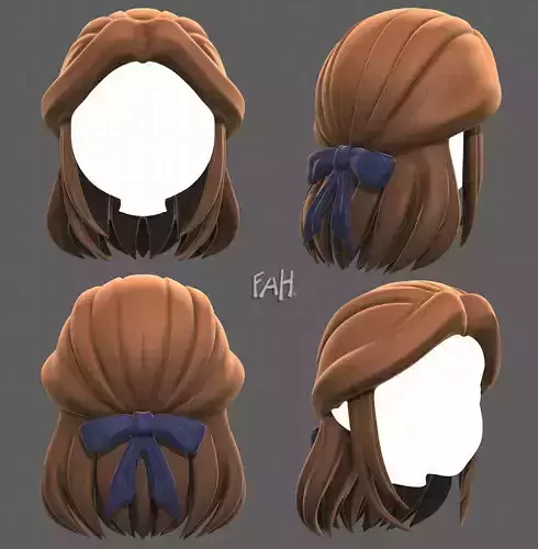 Base Hair for girl V18