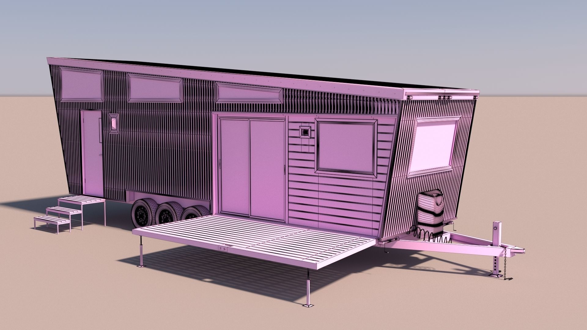 trailer DRAPER ARK Free 3D model_6