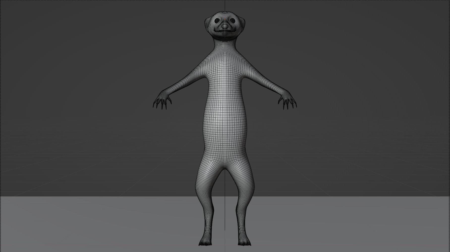 Suricata meerkat 3D model_2