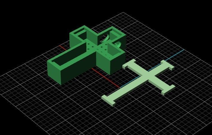 stylish pendant cross with stones diamond 3D print model_29