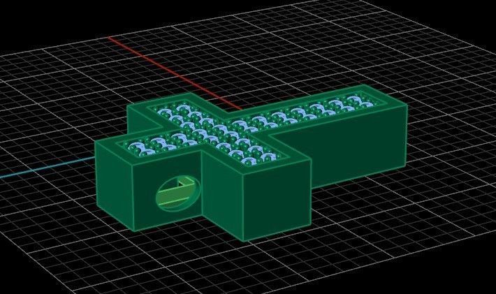 stylish pendant cross with stones diamond 3D print model_25