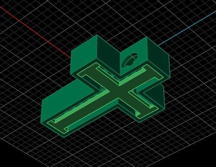 stylish pendant cross with stones diamond 3D print model_22