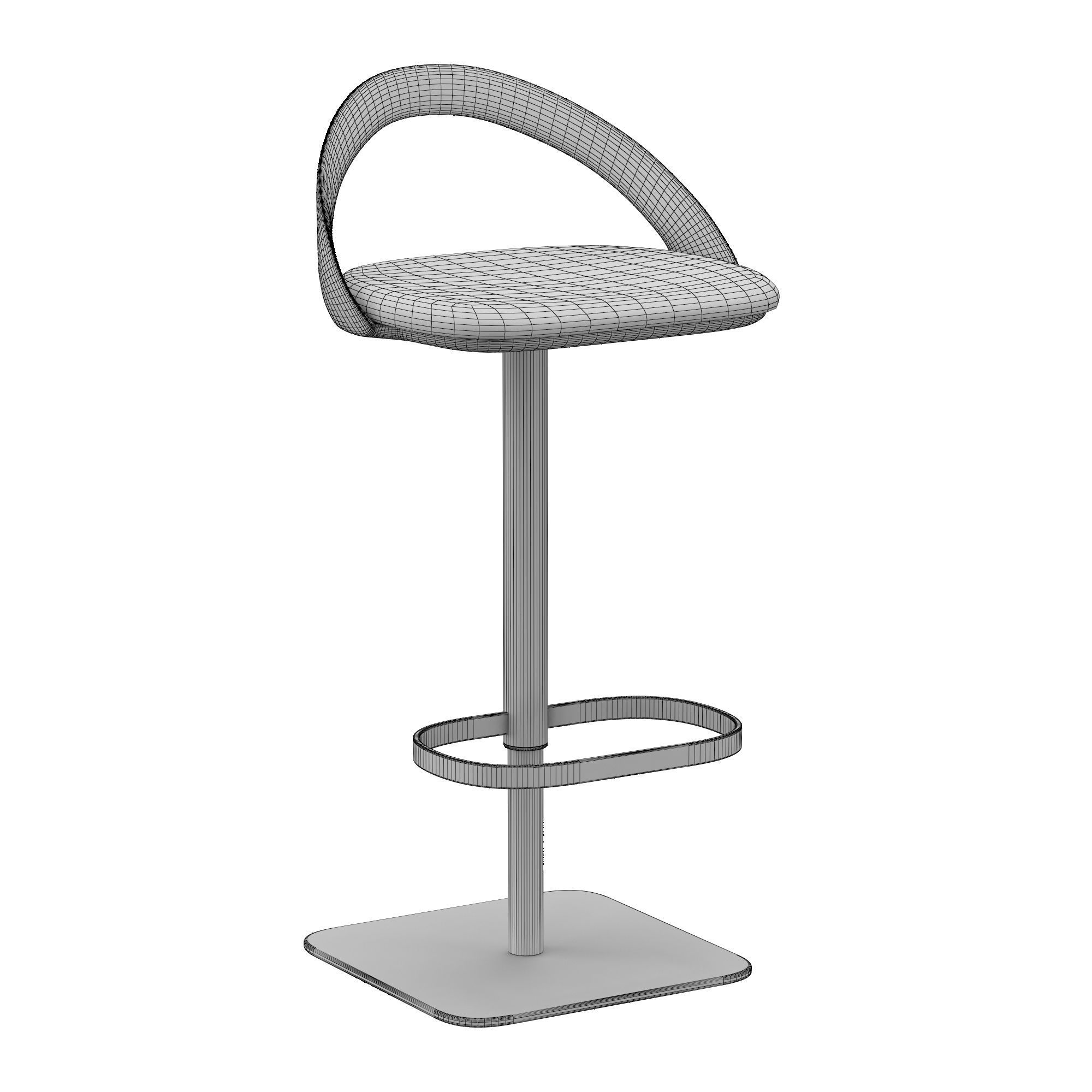 Ester sgabello bar stool 3D model_8