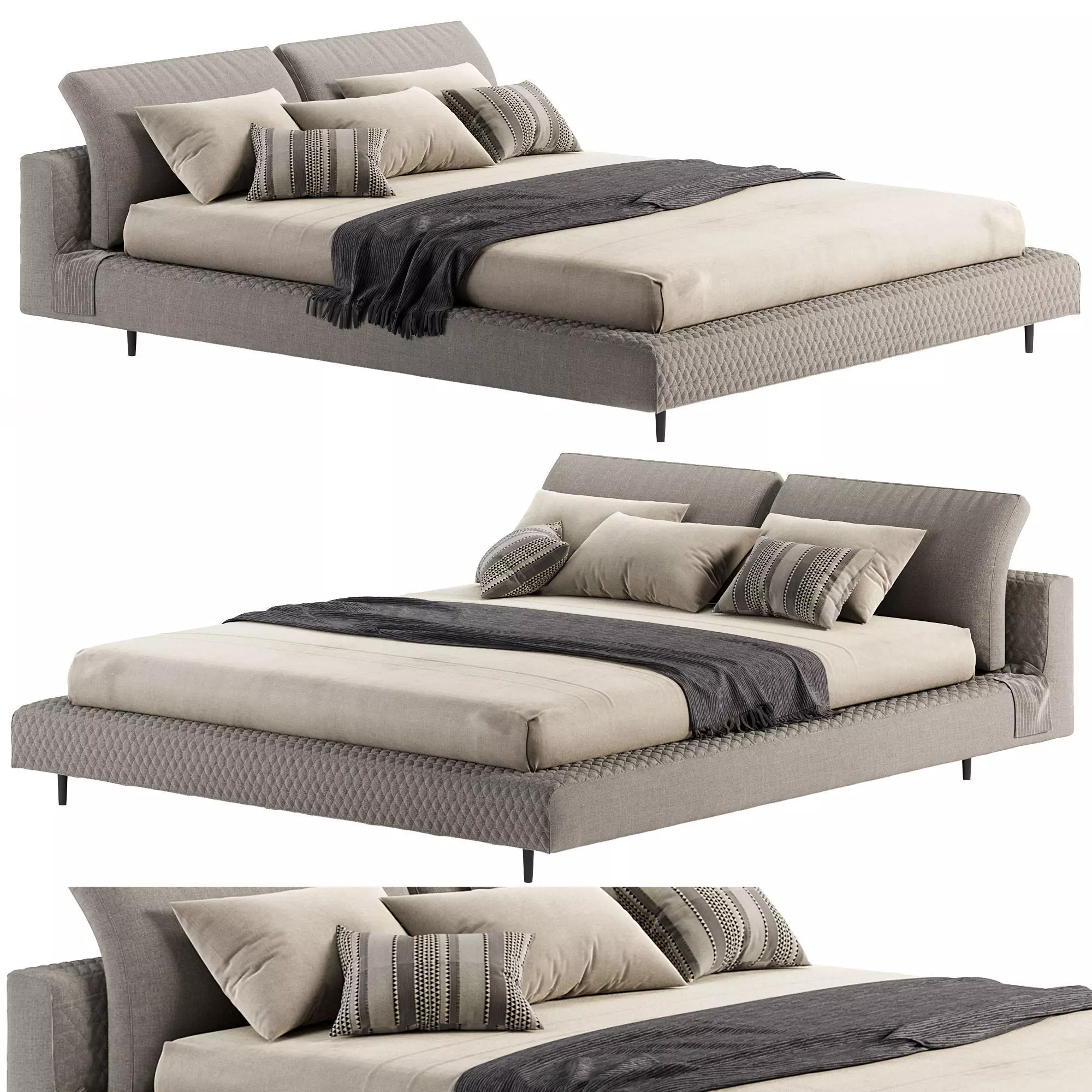 Owen bed by Bonaldo 3D model