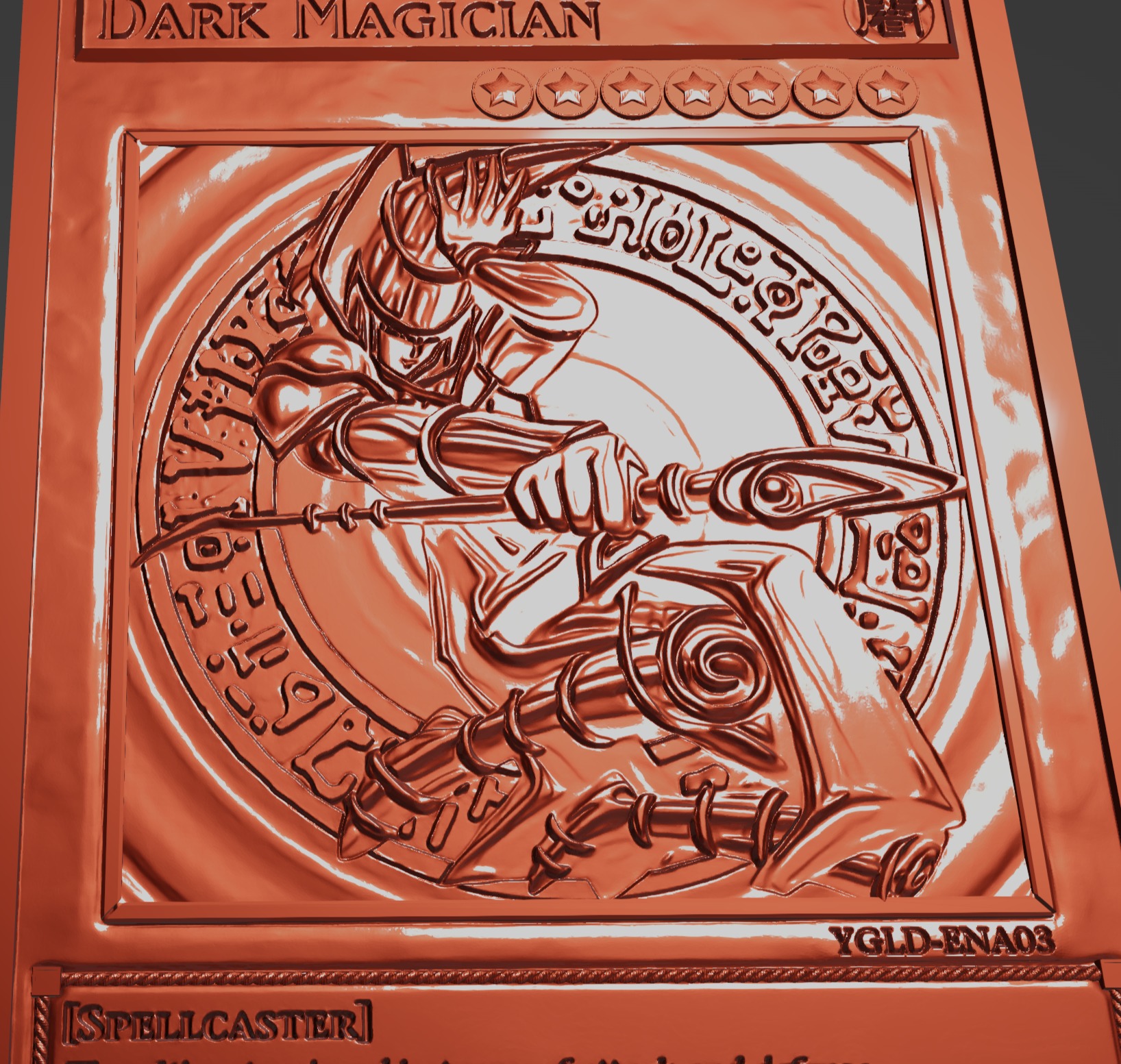 Dark Magician Card-Yugioh 3D print model_1