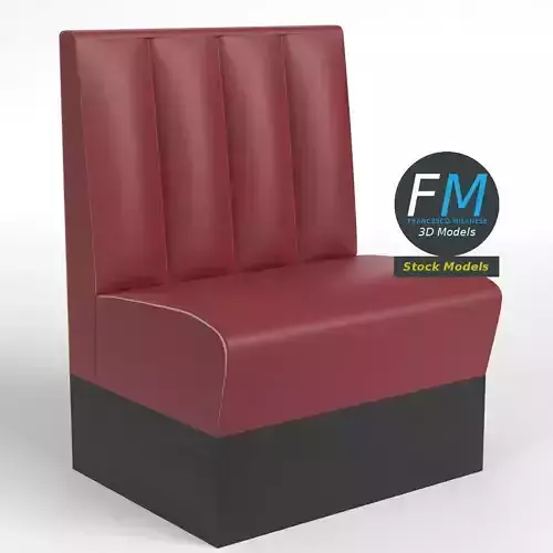 Single seat diner bank couch