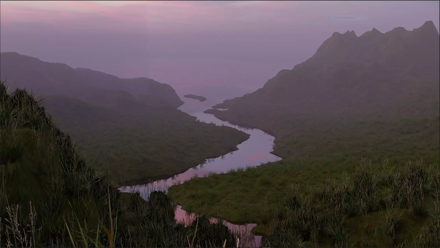 Valley Grassland 3D model_0