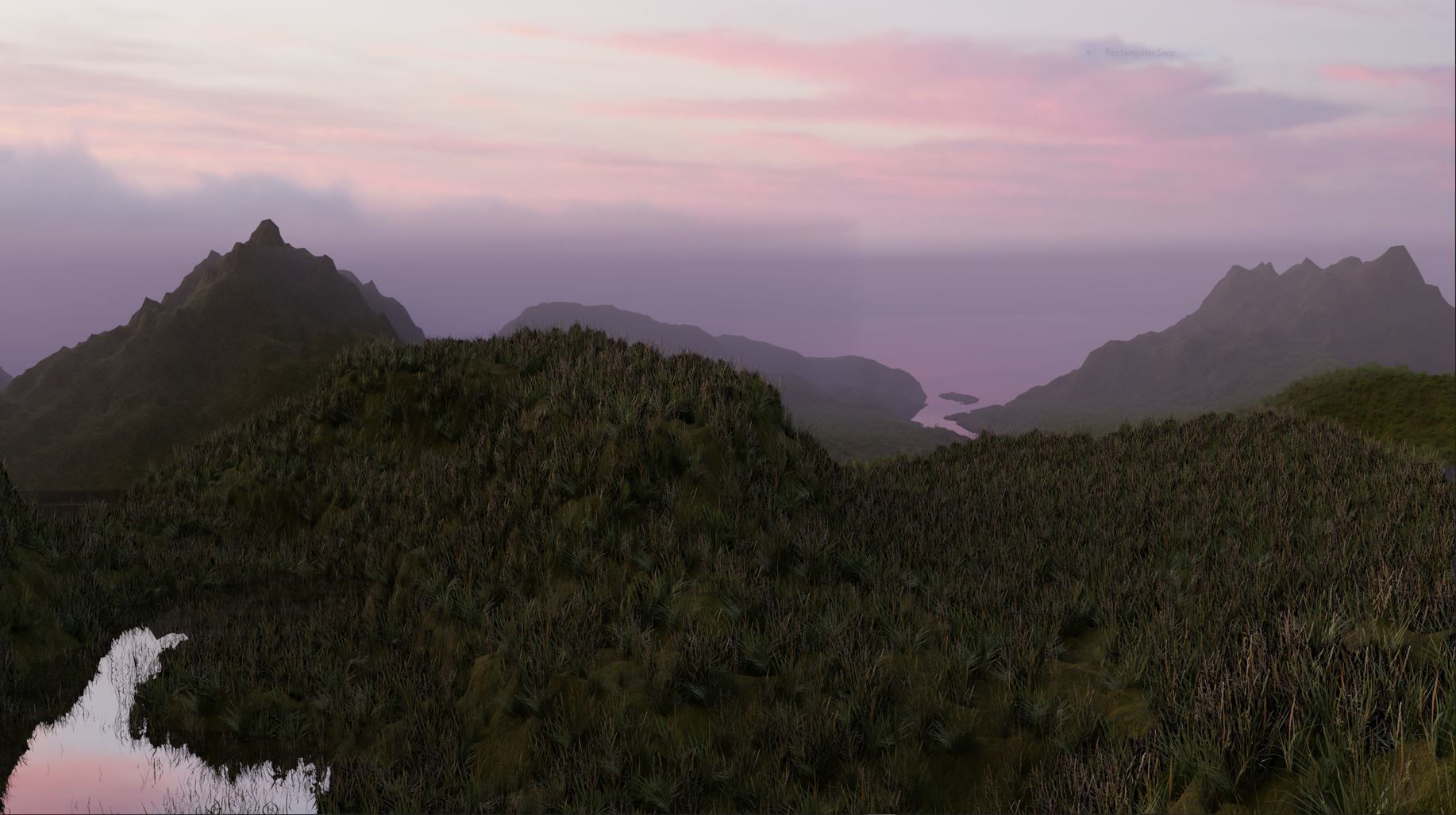 Valley Grassland 3D model_2