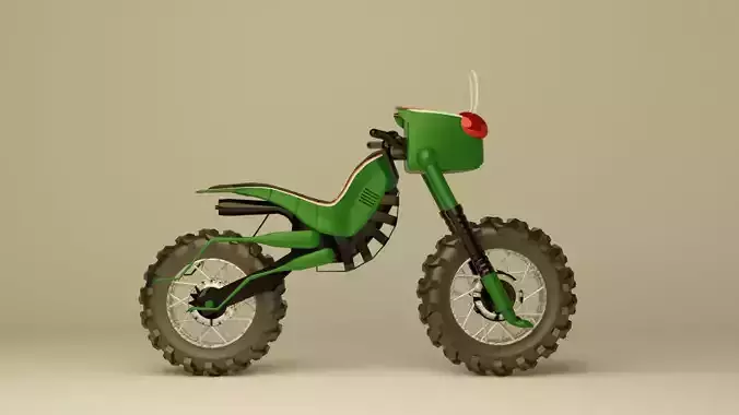 Mini Battle Hopper - Kamen Rider Black Motorcycle 3D 3D model
