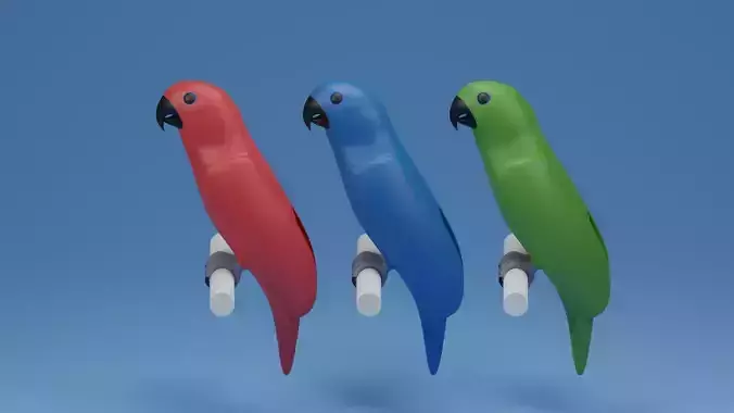 Cartoon Cute Bird Parrot