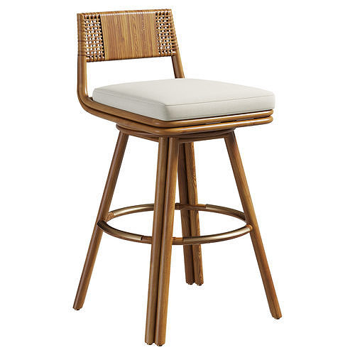 ALAMEDA SWIVEL COUNTER BARSTOOL by baker 3D model