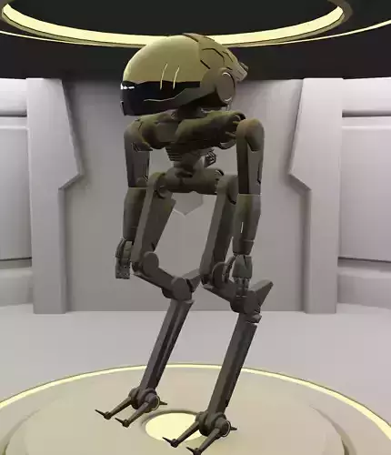 Alien Robot character 3D model
