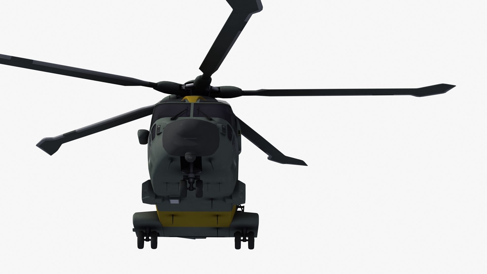 AH101 Merlin Helicopter 3D model_38