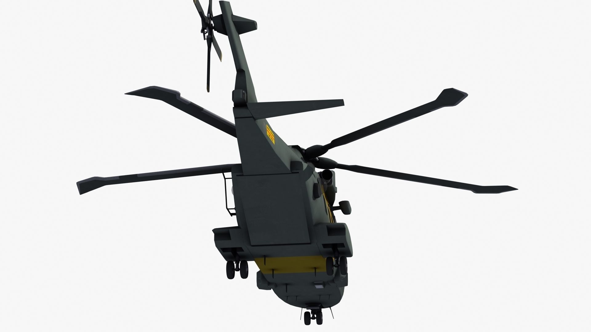 AH101 Merlin Helicopter 3D model_26