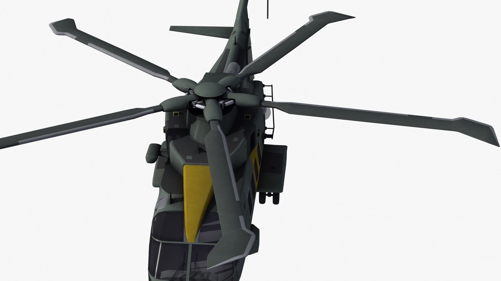 AH101 Merlin Helicopter 3D model_22