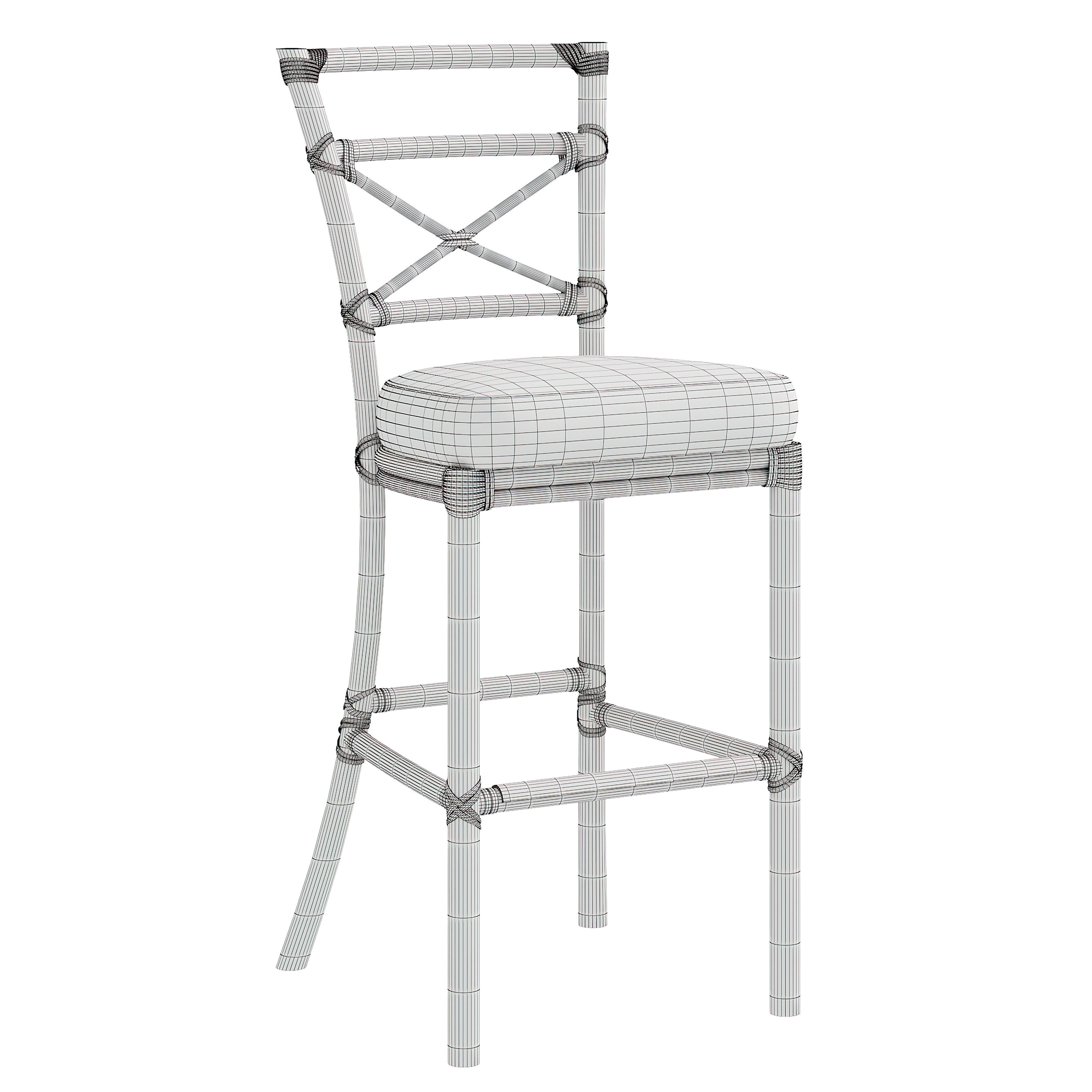 GONDOLA SIDE BARSTOOL by baker 3D model_5