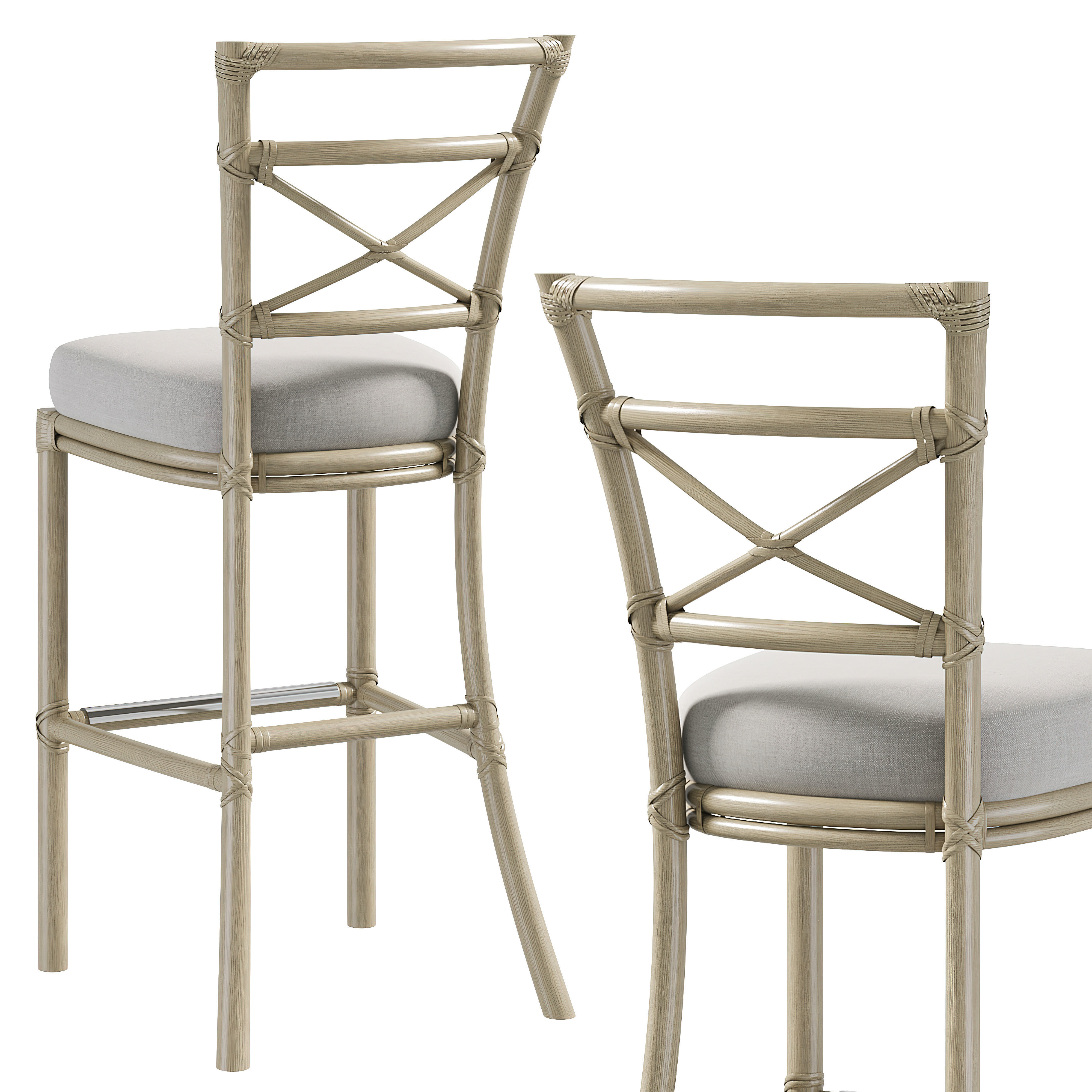 GONDOLA SIDE BARSTOOL by baker 3D model_3