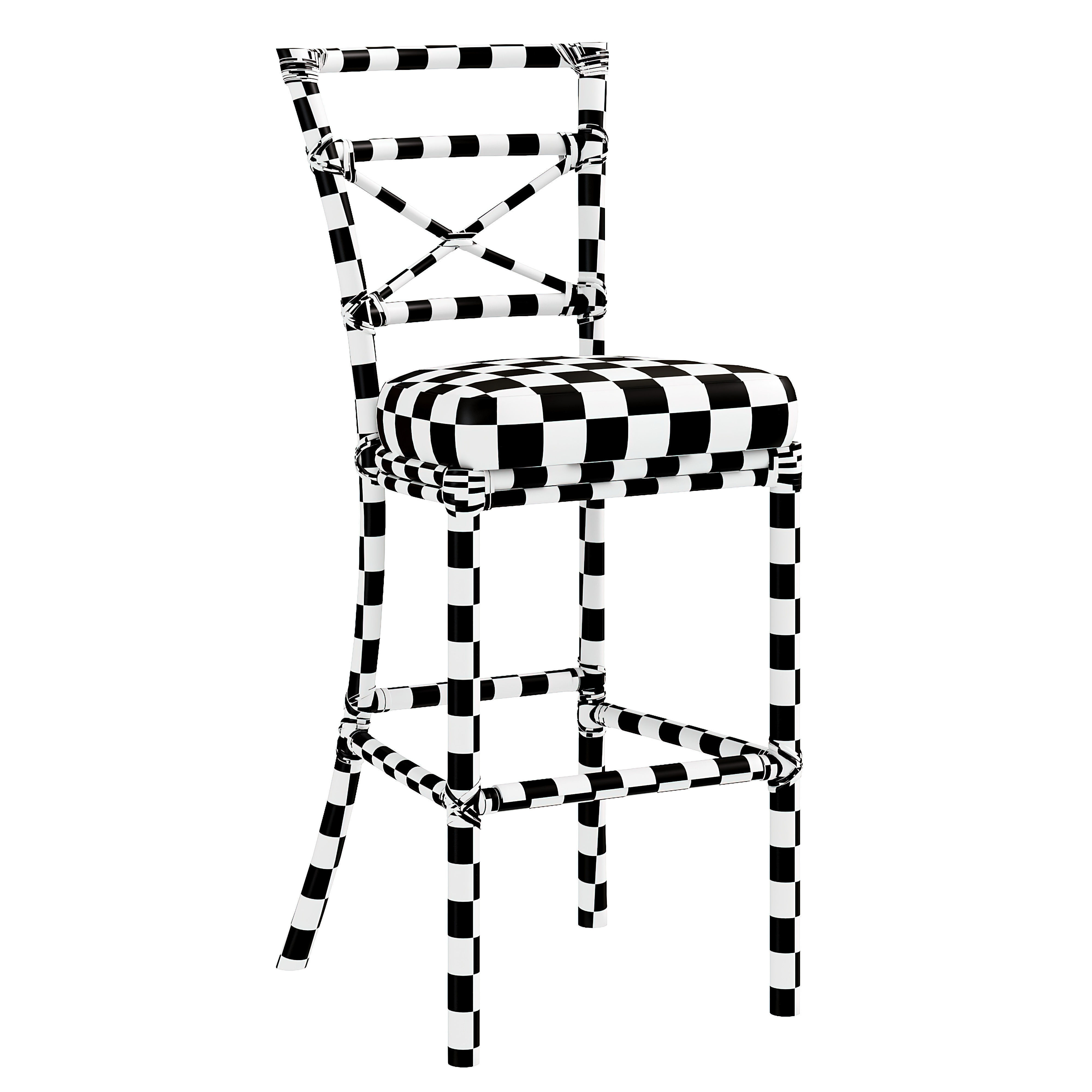 GONDOLA SIDE BARSTOOL by baker 3D model_6