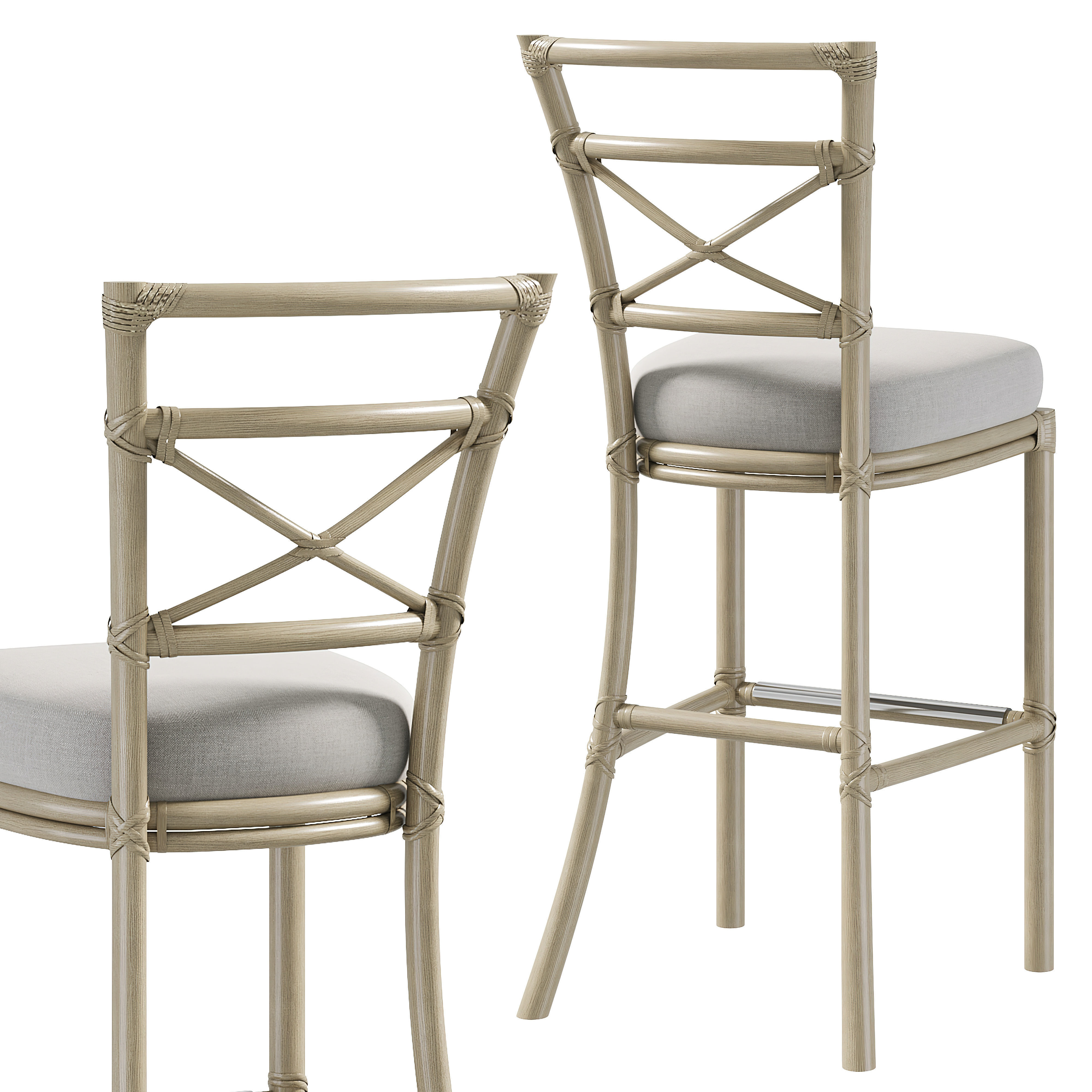 GONDOLA SIDE BARSTOOL by baker 3D model_4