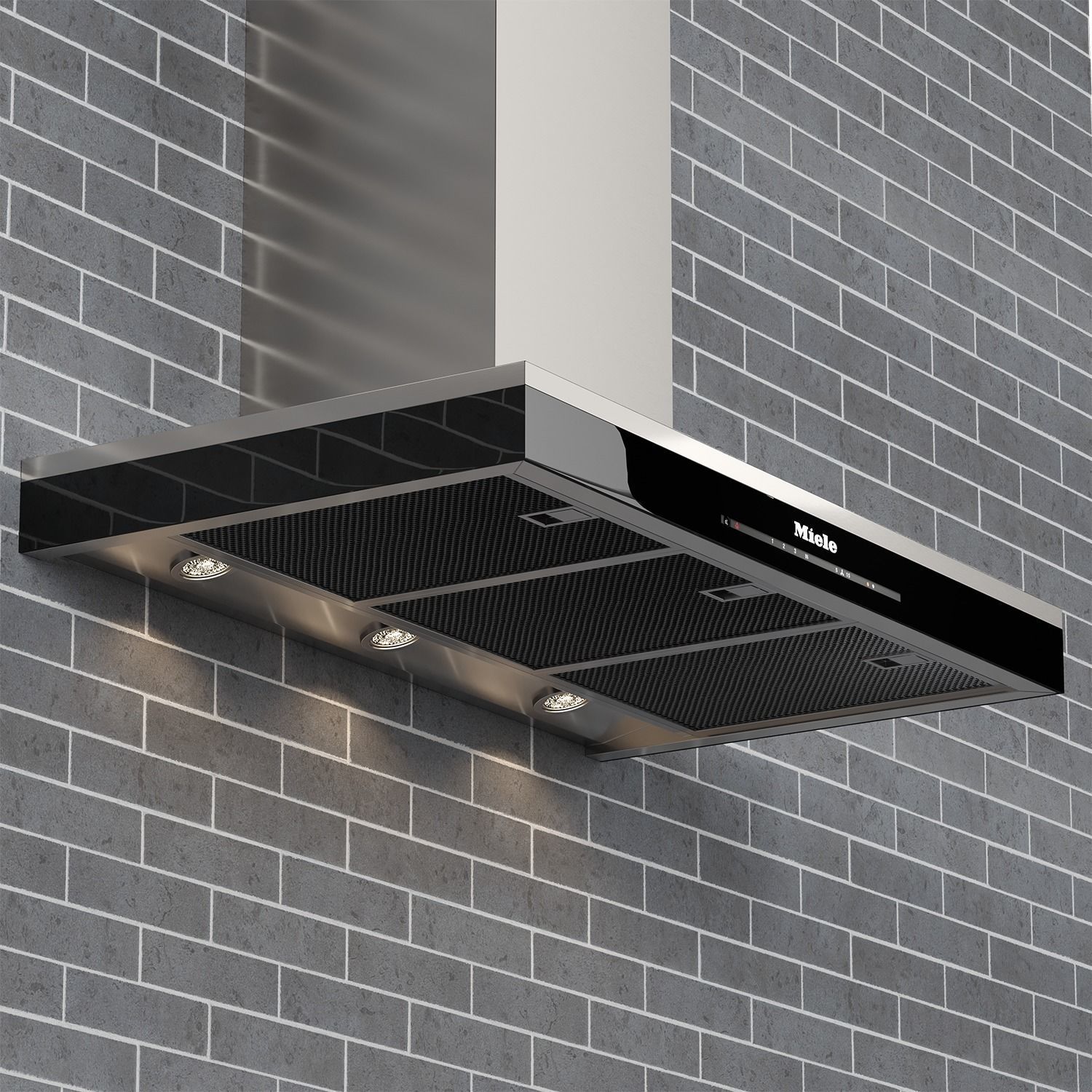 Miele Appliances Collection Gas Cooktop and Hood  3D model_3