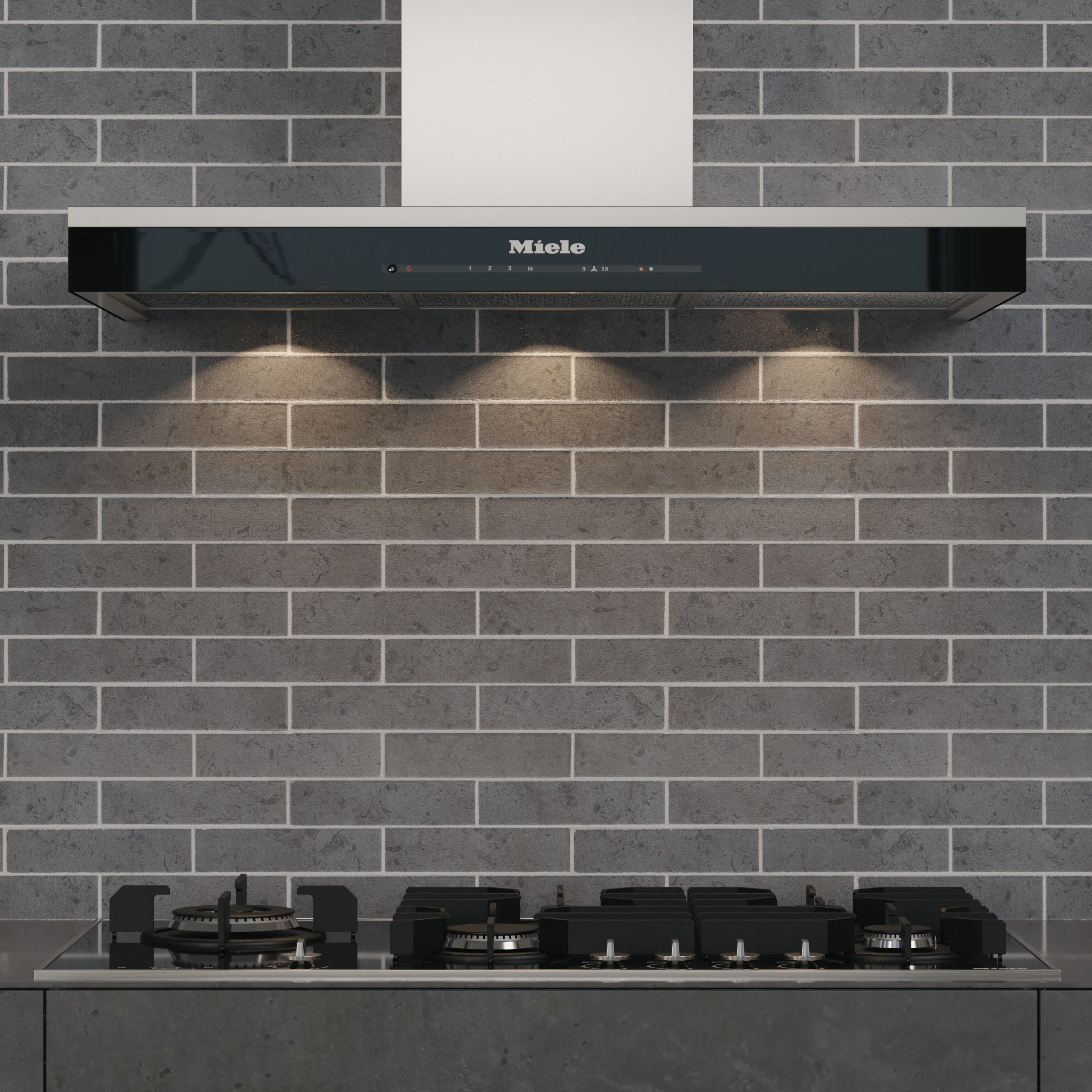 Miele Appliances Collection Gas Cooktop and Hood  3D model_2